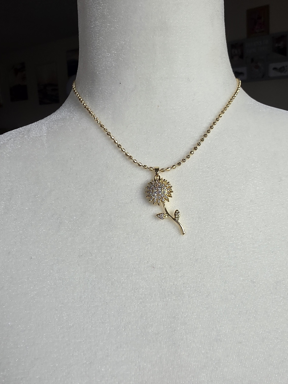 Cadena Con Dije Giratorio Anti Estres Oro Laminado 14k